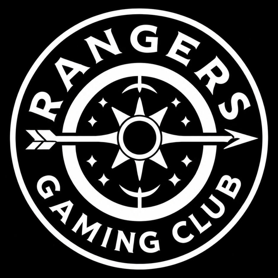 Rangers Gaming Club Logo Rangers Gaming Club logo shows a hooded skull head with crossed arrows below it.