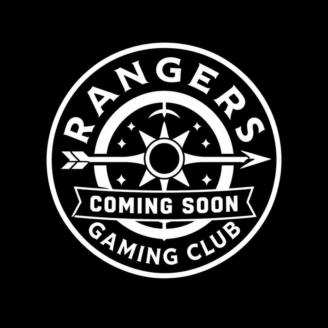 Rangers Gaming Club logo shows a hooded skull head with crossed arrows below it.